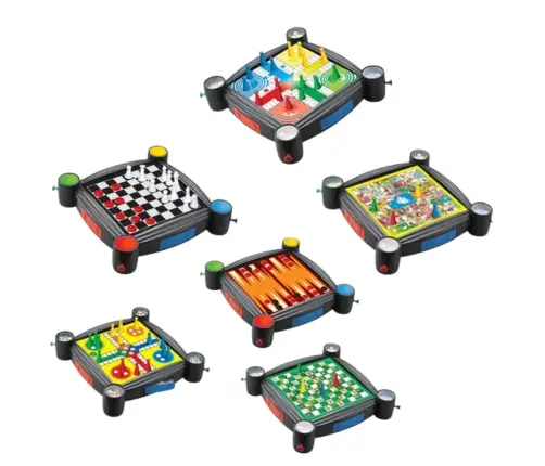Games Set 7in1 Checkers Chinese Snakes and Ladders