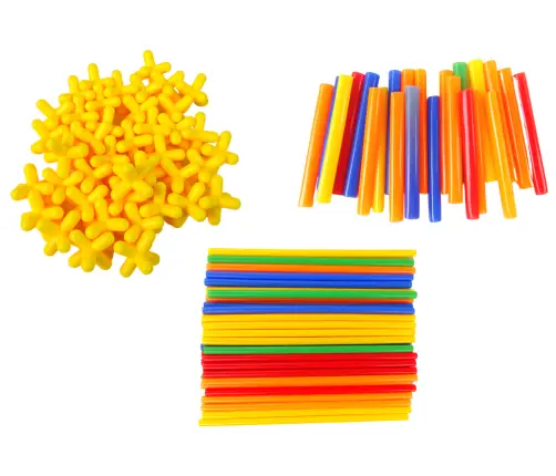 Building Blocks Construction Sticks Straws Set
