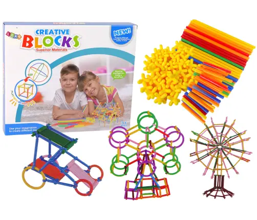 Building Blocks Construction Sticks Straws Set