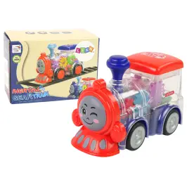 Happy toddler locomotive LED lights and moving wheels With friction drive Happy toddler locomotive LED lights and moving wheels With friction drive