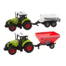 Farmer Tractor Set + 2 Farm Machines Farm Truck Set