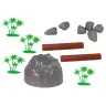 Large Figure Set Wild Animals Safari  + Accessories  34 Elements