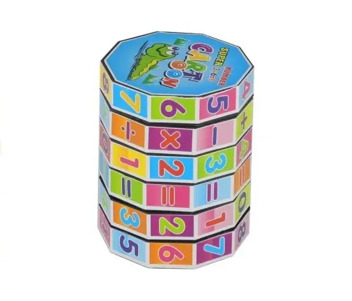 Educational Cube Mathematical Barrel Learning Numbers