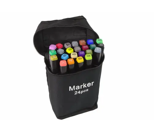 Set of 24 Double-sided Alcohol Markers