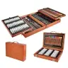 Large Professional Painting Set in a wooden carrying case 174 pieces