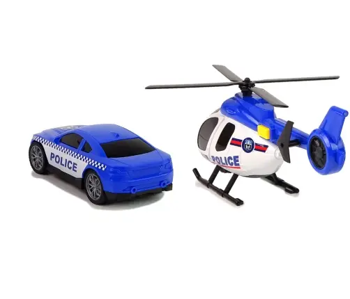 Police Car Transporter Kit Helicopter Sound Lights Police Car Transporter Kit Helicopter Sound Lights