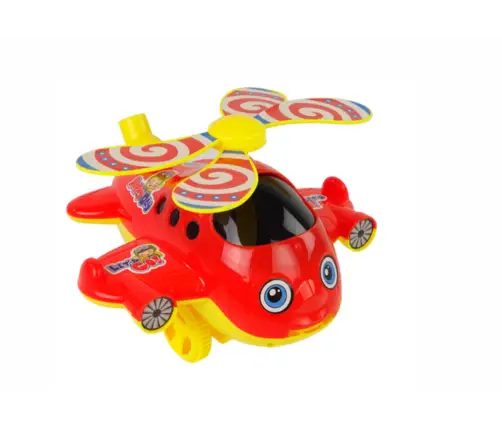 Happy Plane Pusher Stick Bell Red