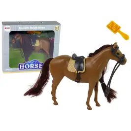 Brown Mane Combing Horse Figurine Brown Mane Combing Horse Figurine