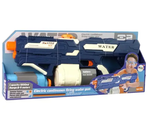Large Electric Rechargeable Water Gun 9m range 1000ml