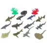 Set Marine Animals Sharks Figures 12pcs. Accessories in tube