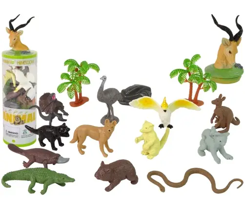 Set Animals of Australia Figures 12pcs. Accessories in Tube