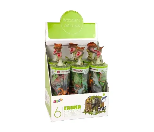 Set Animals Dinosaurs Figures 12pcs. Accessories in tube