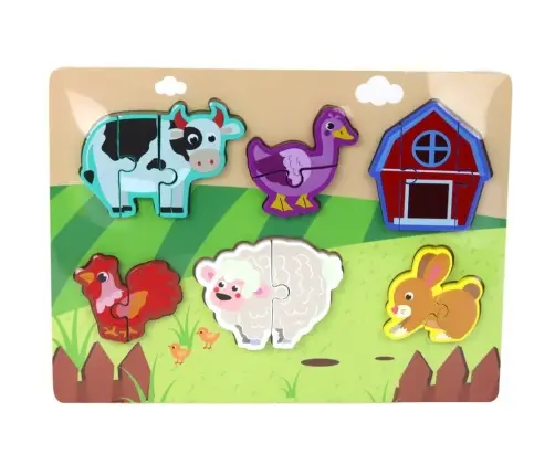 Wooden Colorful Jigsaw Puzzle For Children Mix Patterns