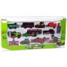 Set of Agricultural Vehicles Tractor 12 Pieces Metal