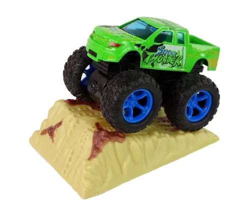 Resorak Monster Truck  Pull Back drive  Rubber tyres Metal body + Evolving Ramp Resorak Monster Truck  Pull Back drive  Rubber tyres Metal body + Evolving Ramp