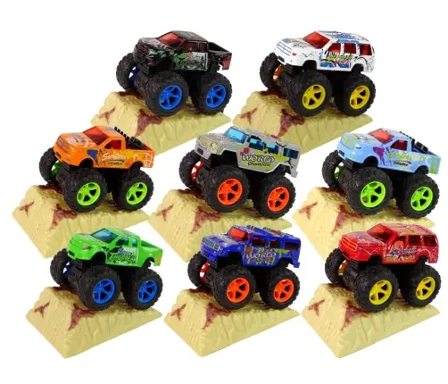 Resorak Monster Truck  Pull Back drive  Rubber tyres Metal body + Evolving Ramp Resorak Monster Truck  Pull Back drive  Rubber tyres Metal body + Evolving Ramp