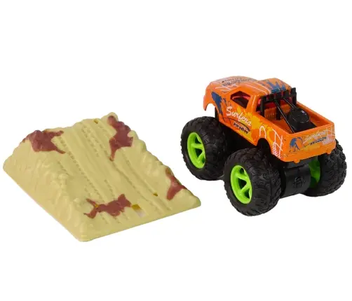 Resorak Monster Truck  Pull Back drive  Rubber tyres Metal body + Evolving Ramp Resorak Monster Truck  Pull Back drive  Rubber tyres Metal body + Evolving Ramp