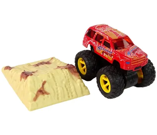 Resorak Monster Truck  Pull Back drive  Rubber tyres Metal body + Evolving Ramp Resorak Monster Truck  Pull Back drive  Rubber tyres Metal body + Evolving Ramp