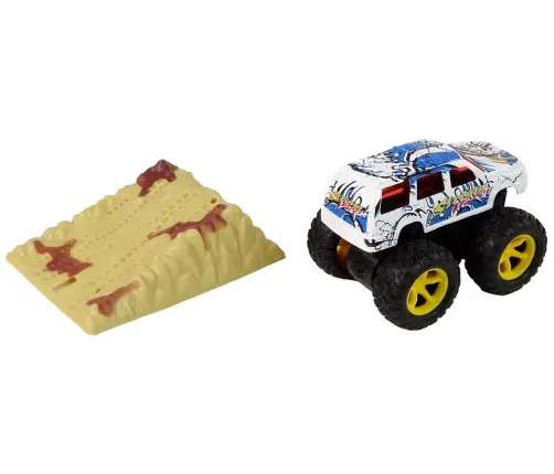 Resorak Monster Truck  Pull Back drive  Rubber tyres Metal body + Evolving Ramp Resorak Monster Truck  Pull Back drive  Rubber tyres Metal body + Evolving Ramp
