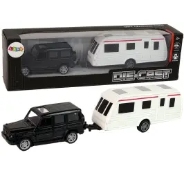 Jeep Black Caravan Vehicle Set Metal Elements