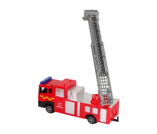 Fire brigade vehicle set pull motorboat Jeep Red