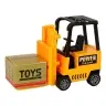 Orange forklift truck