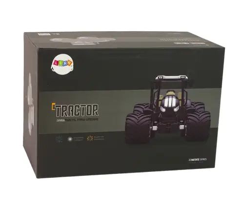 Radiovadāms traktors ar pulti Black Radiovadāms traktors ar pulti Black