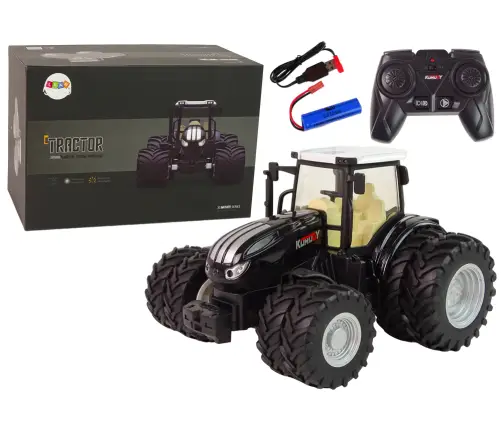 Radiovadāms traktors ar pulti Black Radiovadāms traktors ar pulti Black