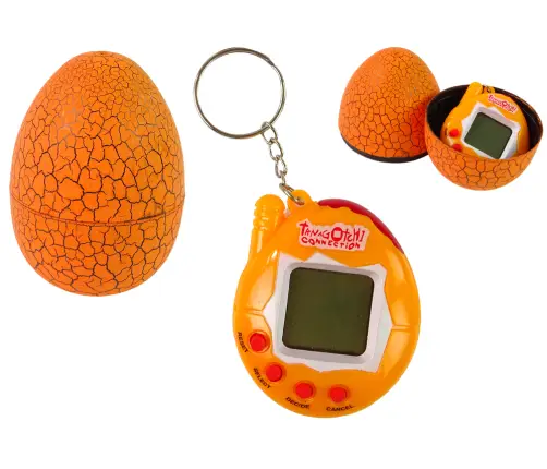 Tamagotchi in Egg Game Electronic Pet Orange Tamagotchi in Egg Game Electronic Pet Orange
