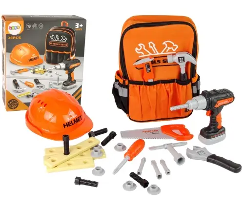 DIY Kit in Backpack Helmet Tools Orange DIY Kit in Backpack Helmet Tools Orange
