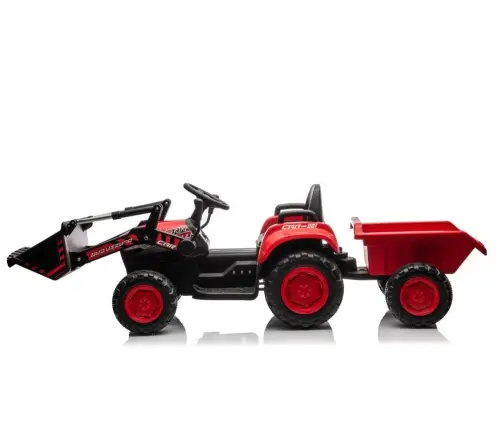 Rechargeable tractor with bucket BW-X002A Red