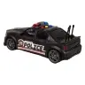 Sports Car Opening Trunk Police Lights Sounds Black 1:16