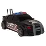 Sports Car Opening Trunk Police Lights Sounds Black 1:16