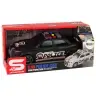 Sports Car Opening Trunk Police Lights Sounds Black 1:16