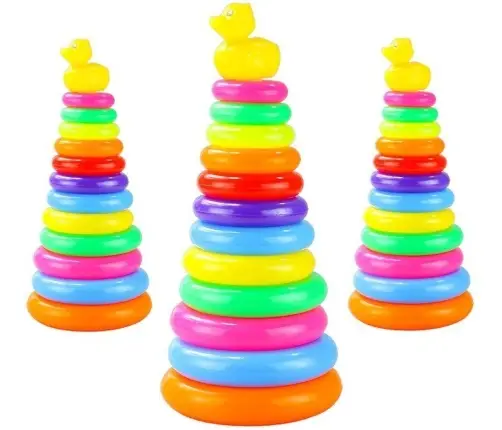 Baby Toddler Toy Stacking Rings Pyramid Stacker Baby Toddler Toy Stacking Rings Pyramid Stacker