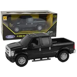 Black Car Ford F-350 Pick Up Friction Drive 1:28