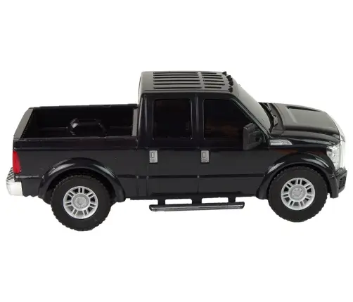 Black Car Ford F-350 Pick Up Friction Drive 1:28