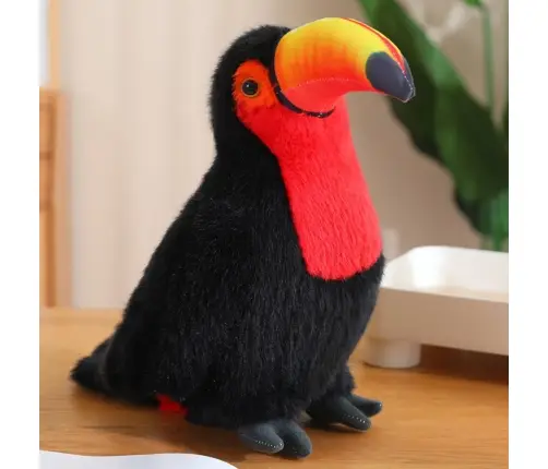 Plīša tukanis rotaļlieta 35 cm Red