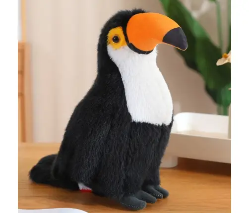 Plīša tukanis rotaļlieta 35 cm White