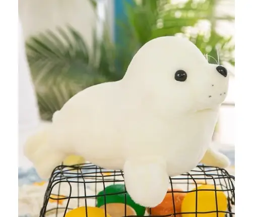 Plush Seal Plush Toy Mascot Cuddly Toy White 24cm