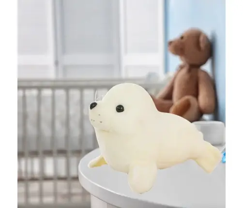 Plush Seal Plush Toy Mascot Cuddly Toy White 24cm