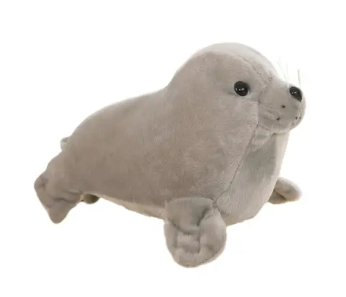 Plush Seal Plush Toy Mascot Cuddly Toy Gray 20cm