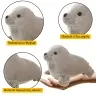 Plush Seal Plush Toy Mascot Cuddly Toy Gray 20cm