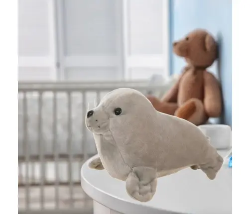 Plush Seal Plush Toy Mascot Cuddly Toy Gray 20cm