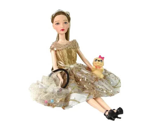 Bērnu lelle Emīlija ar suni