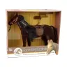 Brown Horse Figurine Combing Accessories