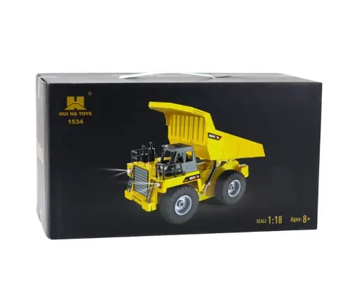 Huina Remote Controlled RC Dumper Truck Yellow 9-CH 1:18