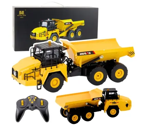 Huina Remote Controlled RC Dumper Truck 1553 Yellow 1:16