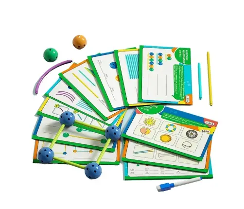 Konstrukcijas ģeometrisko kluču komplekts 142 gab.