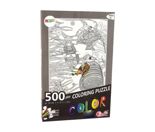 Puzzles to colour 500 pieces Fish Ocean